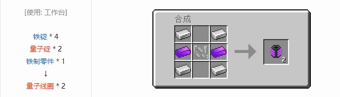 我的世界飞向未来材料合成表大全