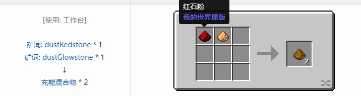 我的世界核电工艺重制版材料合成表大全