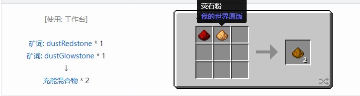 我的世界核电工艺重制版材料合成表大全