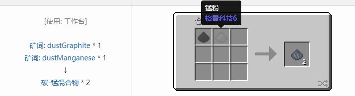我的世界核电工艺重制版材料合成表大全