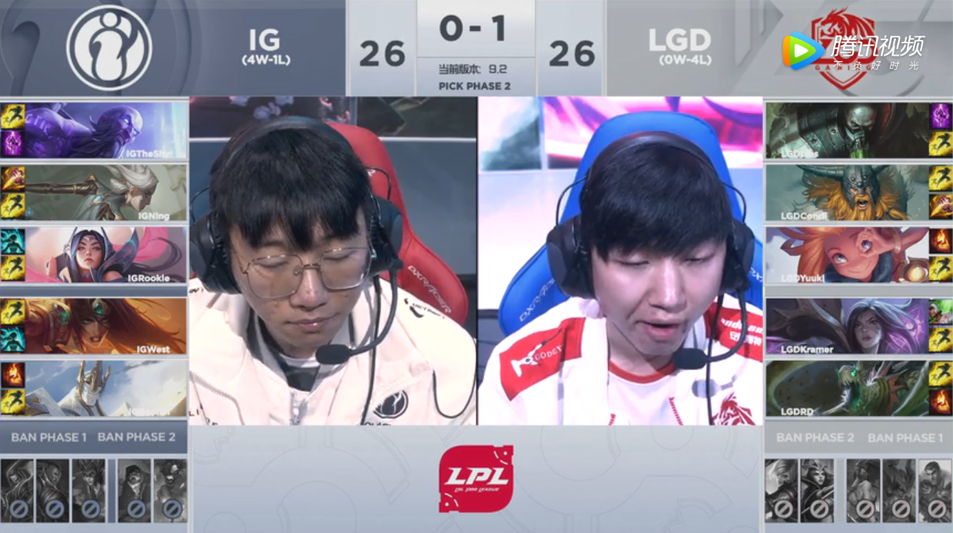 2019LPL春季赛常规赛2月16日IG VS LGD比赛视频回顾