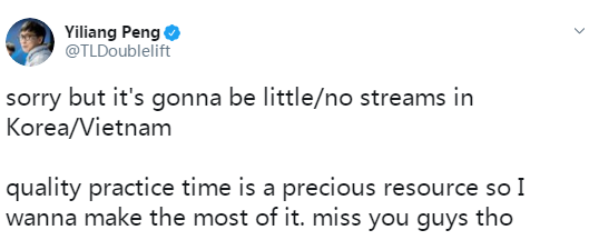 《LOL》专注训练 Doublelift宣布减少甚至暂停MSI期间直播