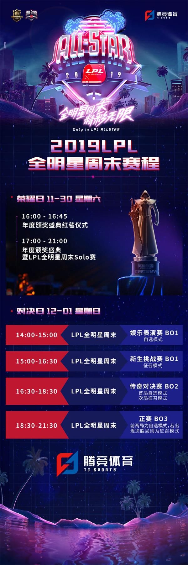《LOL》LPL全明星周末赛程安排介绍