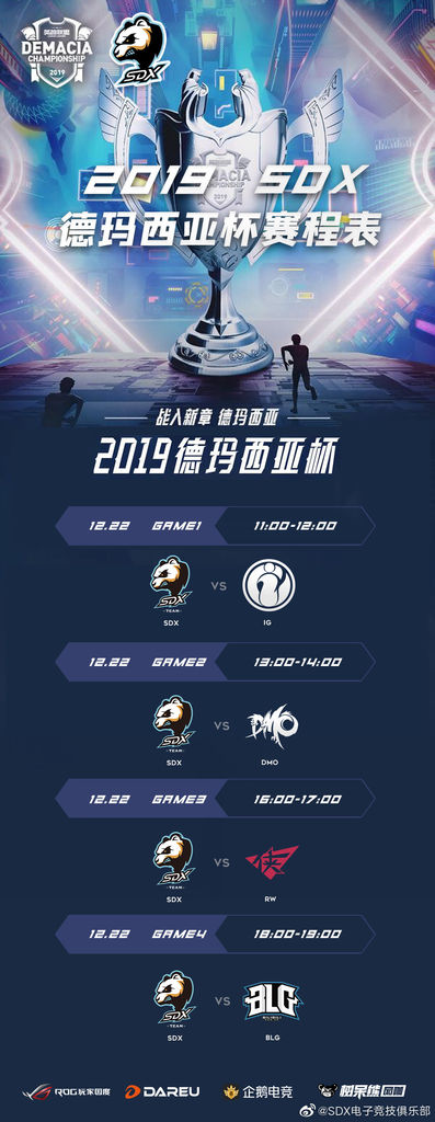 《LOL》2019SDX德杯大名单一览