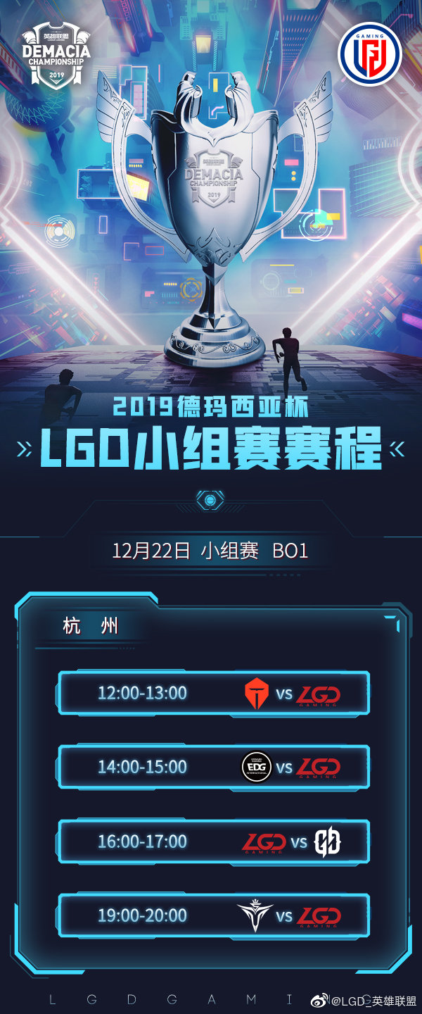 《LOL》2019LGD德杯大名单一览