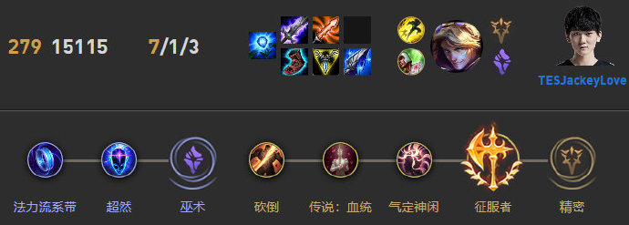 《LOL》阿水EZS10天赋出装介绍