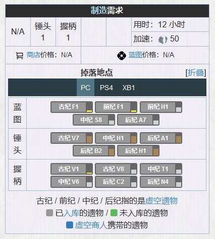 星际战甲重击巨锤P握柄怎么获得