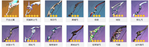 原神哪些武器值得
