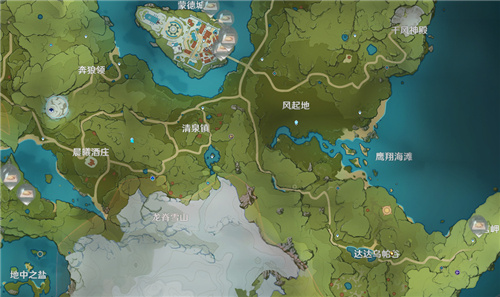 原神蒲公英籽刷新位置