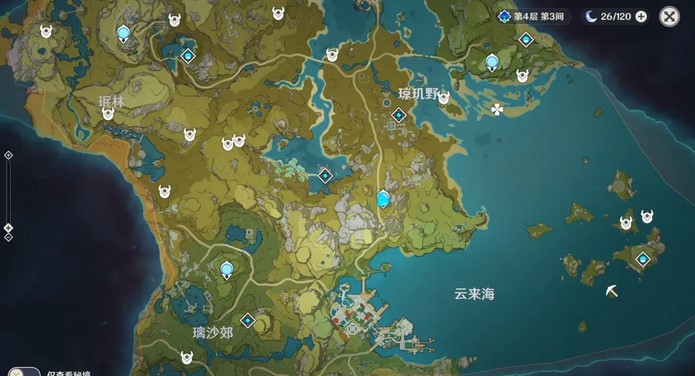 原神丘丘人萨满分布图