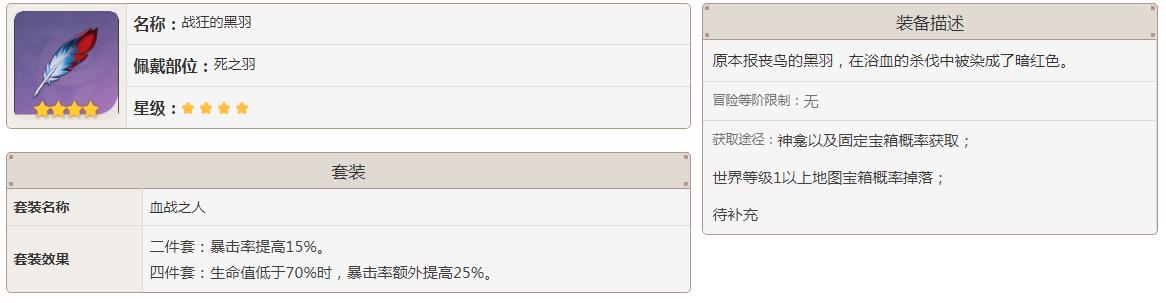 原神战狂的黑羽怎么获得