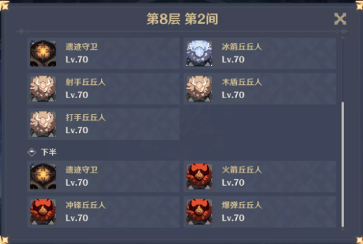 原神深境螺旋第八层怎么打