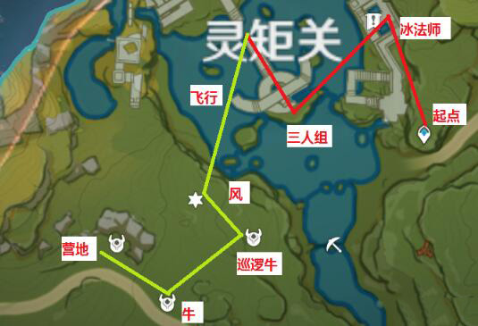 原神五条锄地路线怎么走