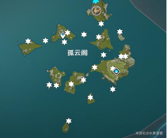 原神孤云阁未知之星碎片在哪刷新
