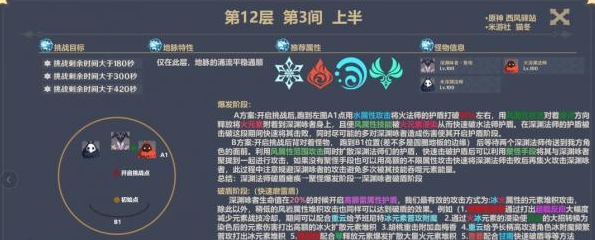 《原神》1.6版本深渊12-3怎么打