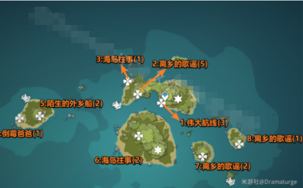 《原神》海岛往事第一个海螺在哪