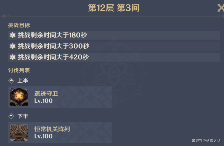 原神深境螺旋新深渊12层怎么打