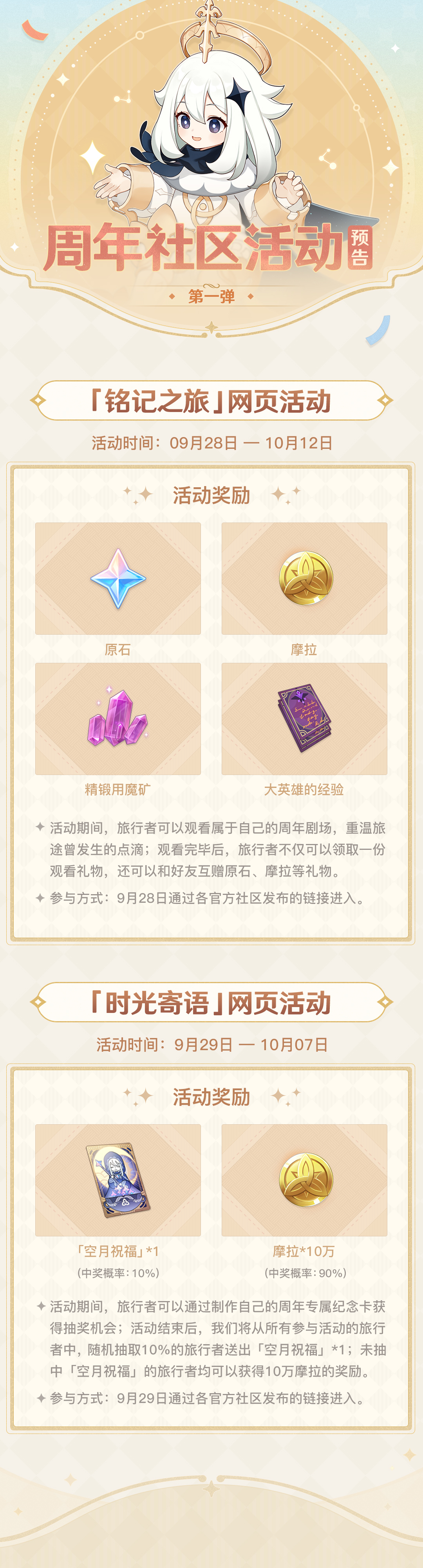 原神一周年社区活动预告