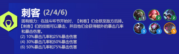 云顶之弈刺客阵容搭配推荐