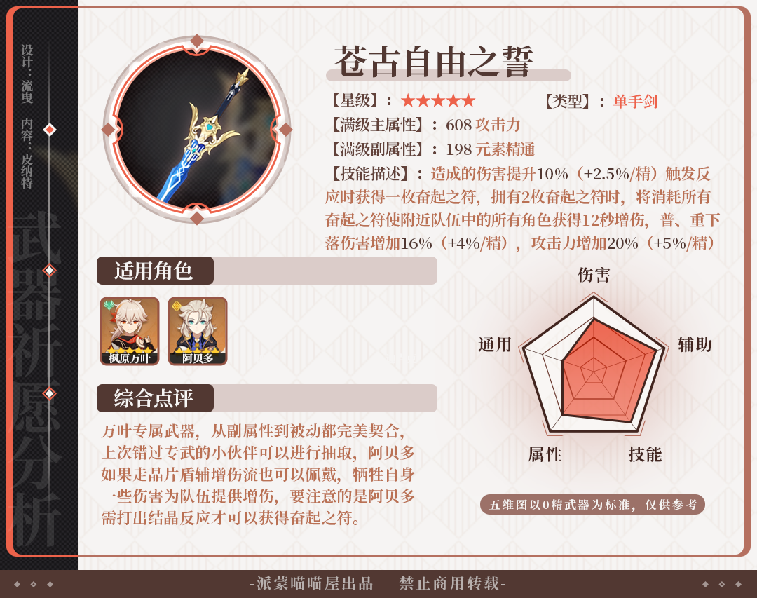 原神苍古和松籁值不值得抽