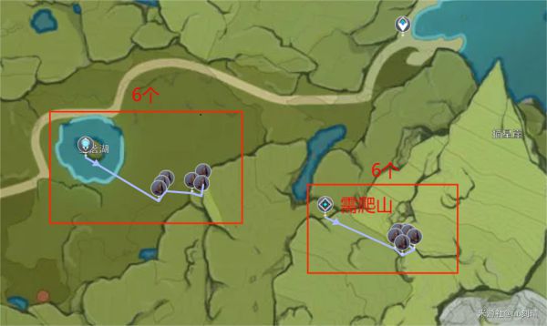 原神全地图铁矿路采集路线
