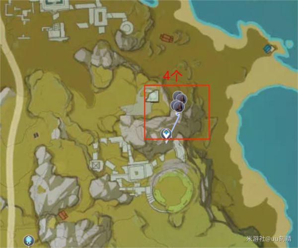 原神全地图铁矿路采集路线