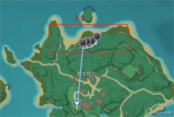 原神全地图铁矿路采集路线