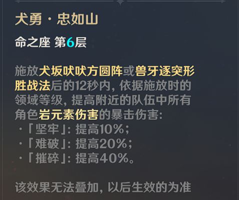 原神五郎天赋加点