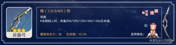 原神全三星武器强度评测