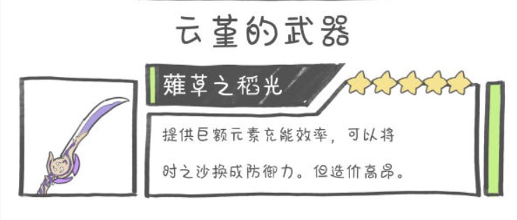 原神云堇武器推荐