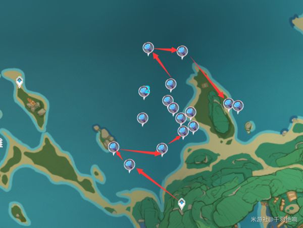 原神2.4海灵芝采集路线分享