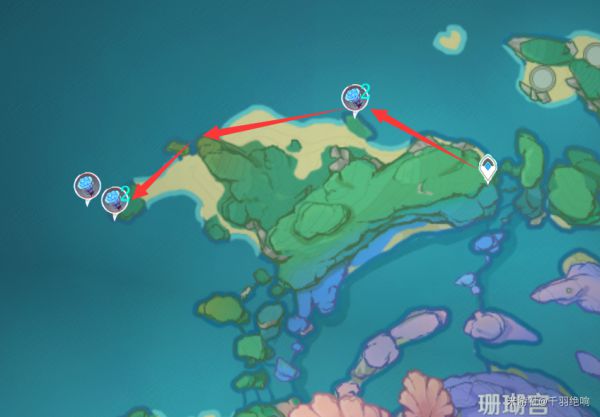 原神2.4海灵芝采集路线分享