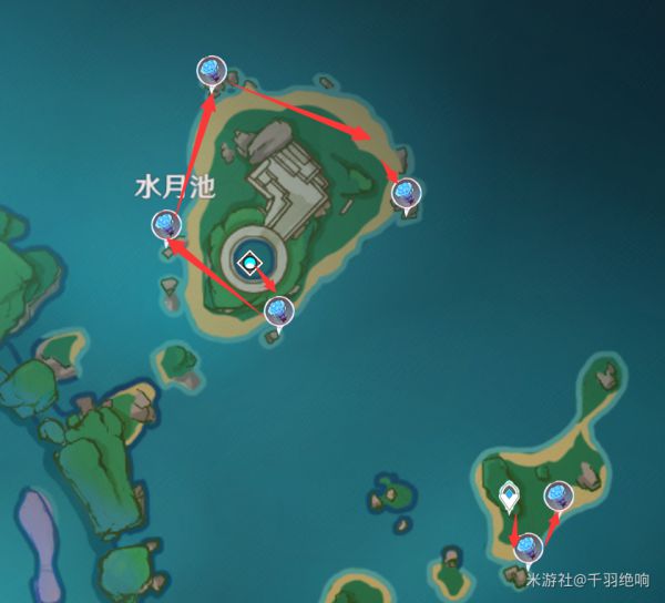 原神2.4海灵芝采集路线分享