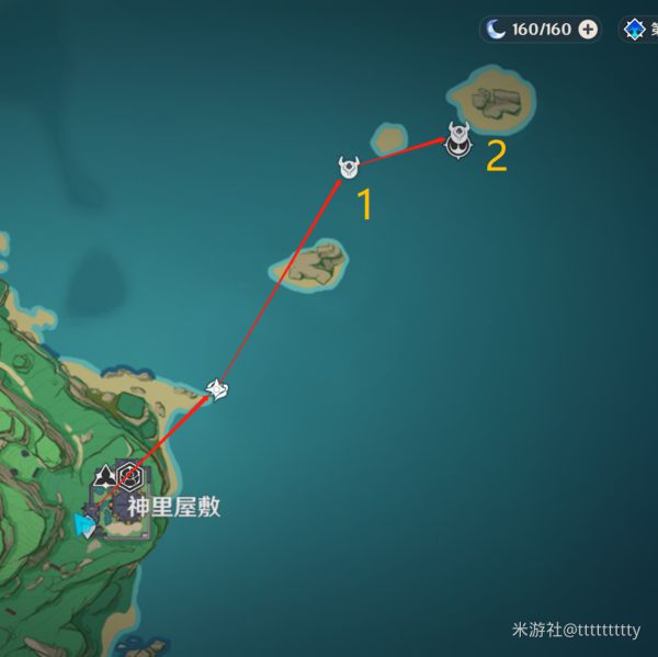 原神海上木匣位置一览