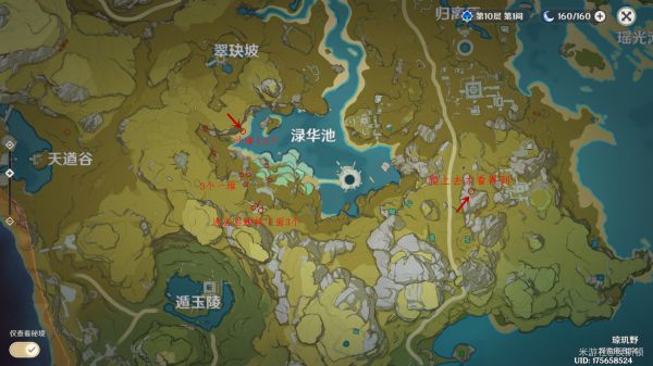 原神石珀采集地点地图