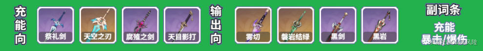 原神行秋武器圣遗物怎么搭配