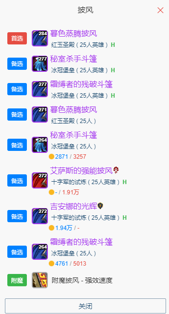 魔兽世界wlkP5增强萨BIS装备宝石附魔推荐