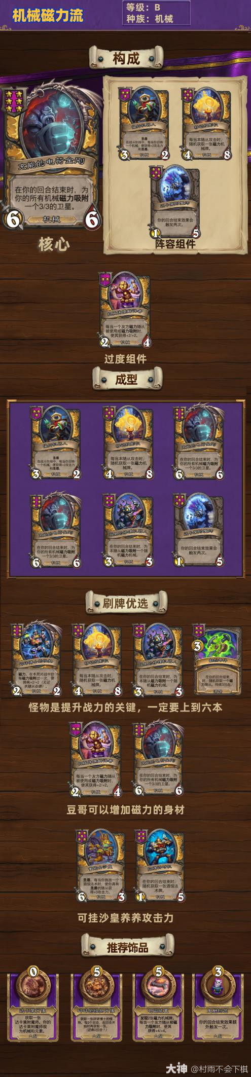 炉石传说33.0酒馆战棋机械磁力流玩法攻略