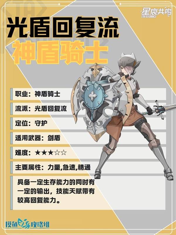 星痕共鸣神盾骑士光盾回复流培养攻略