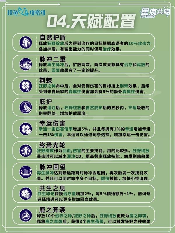 星痕共鸣森语者惩击流培养攻略