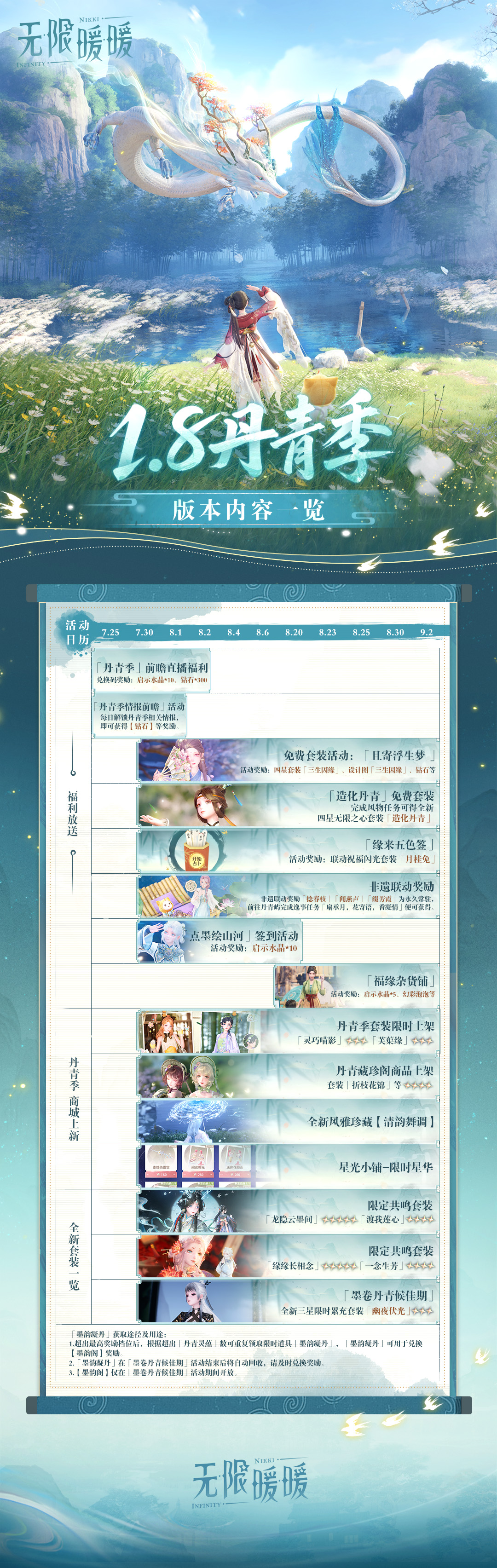 无限暖暖1.8版本内容一览