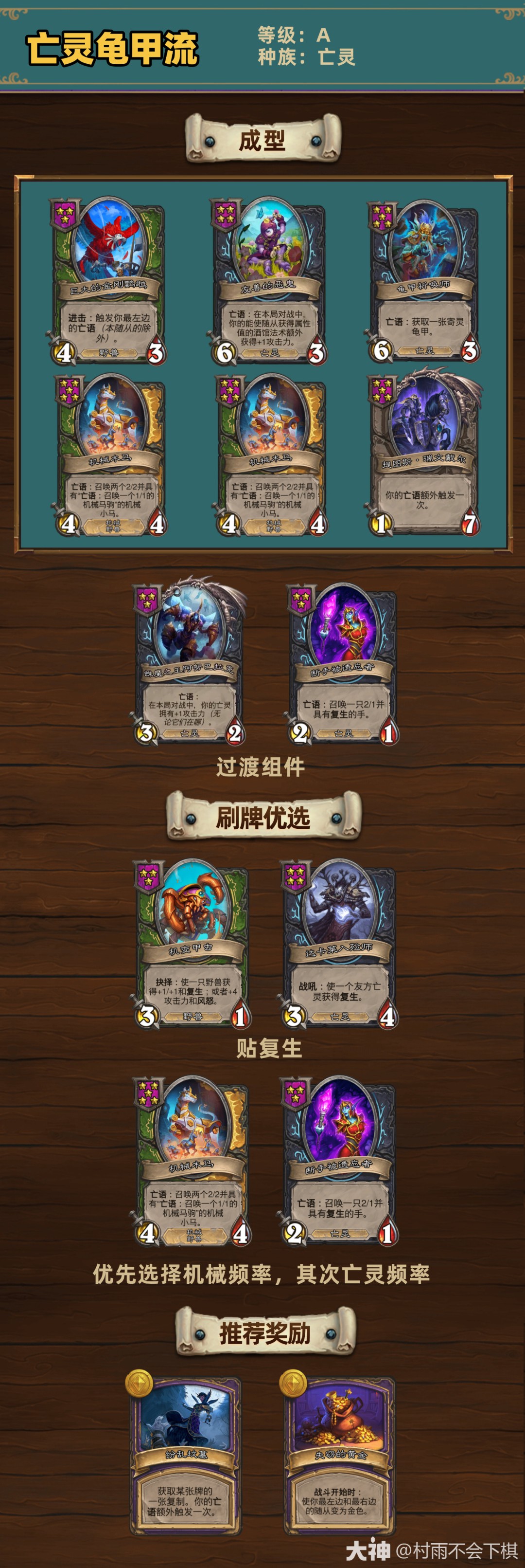 炉石传说33.4.2酒馆战棋亡灵龟甲流玩法攻略