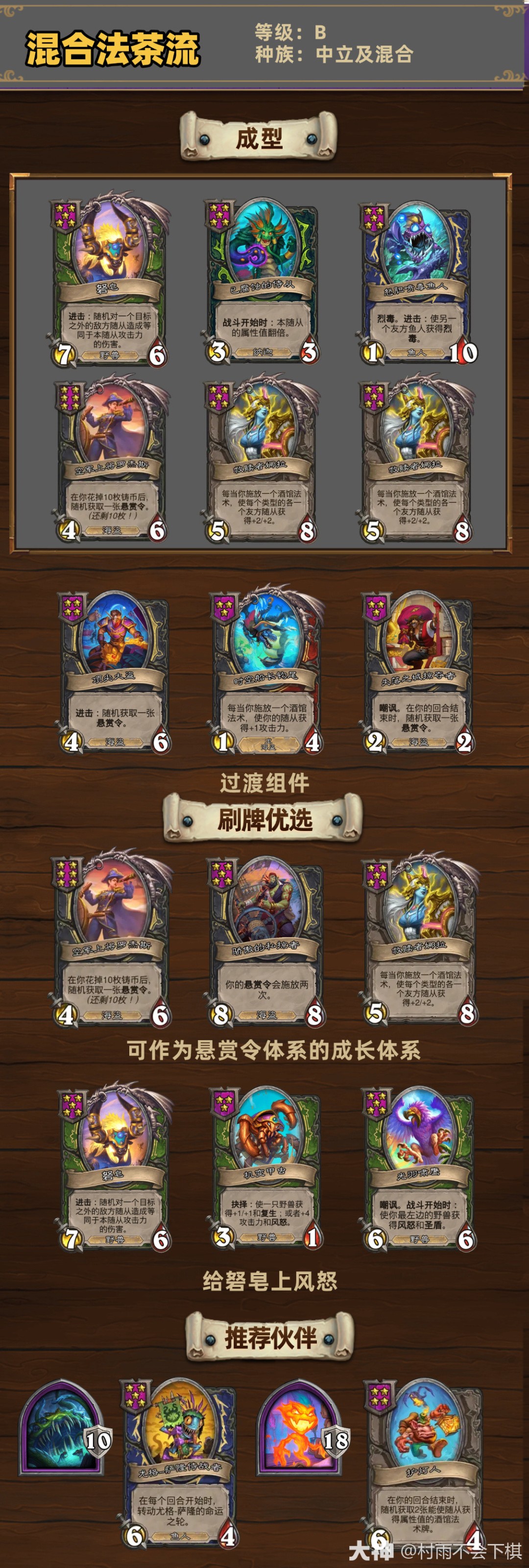 炉石传说33.6.2酒馆战棋混合法茶流玩法攻略