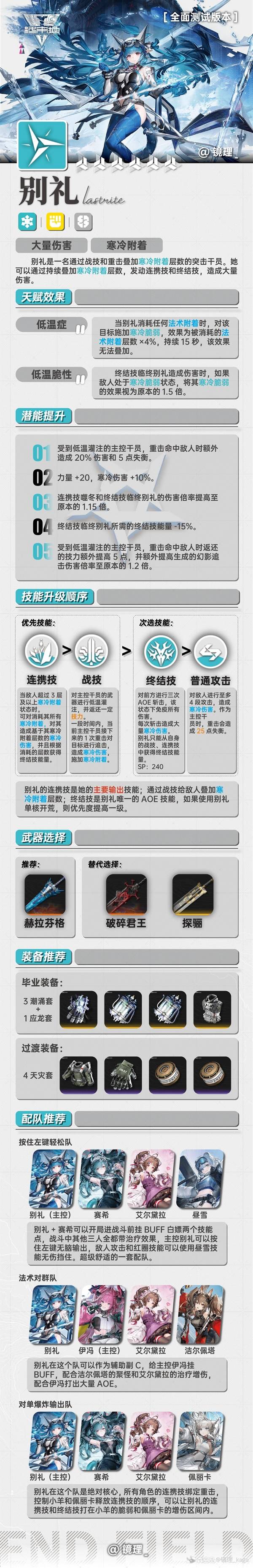 明日方舟终末地别礼一图流养成攻略