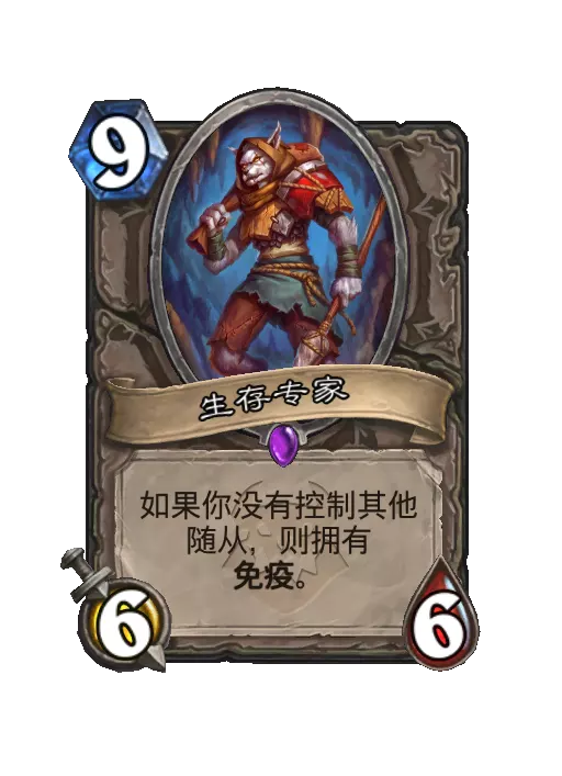 炉石传说生存专家随从效果一览